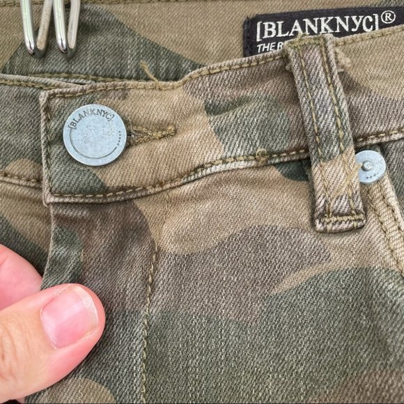 Blank NYC The Reade Skinny Crop Scout Pant Camoflauge Camo Print Jeans 29 - Picture 12 of 15